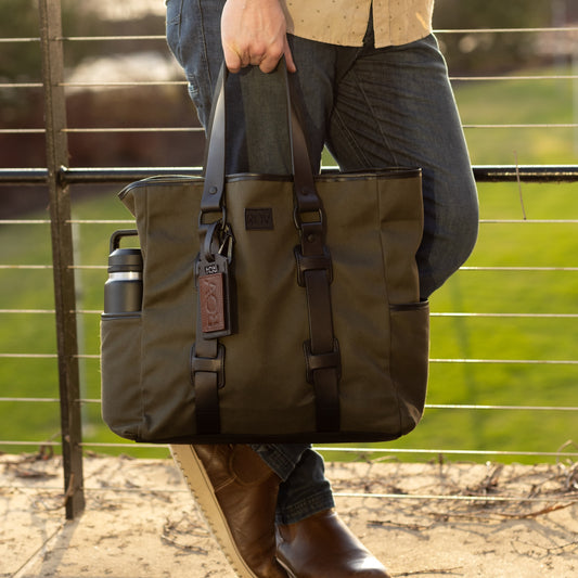 The Squire - Hunter Green Rugged Twill