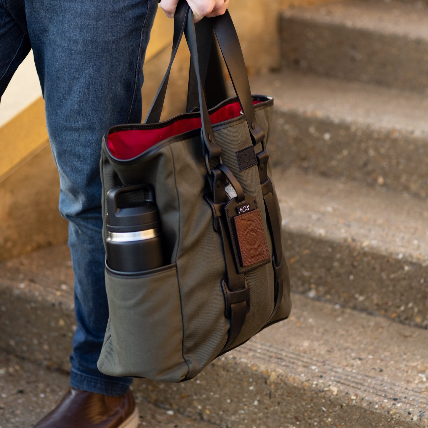 The Squire - Hunter Green Rugged Twill