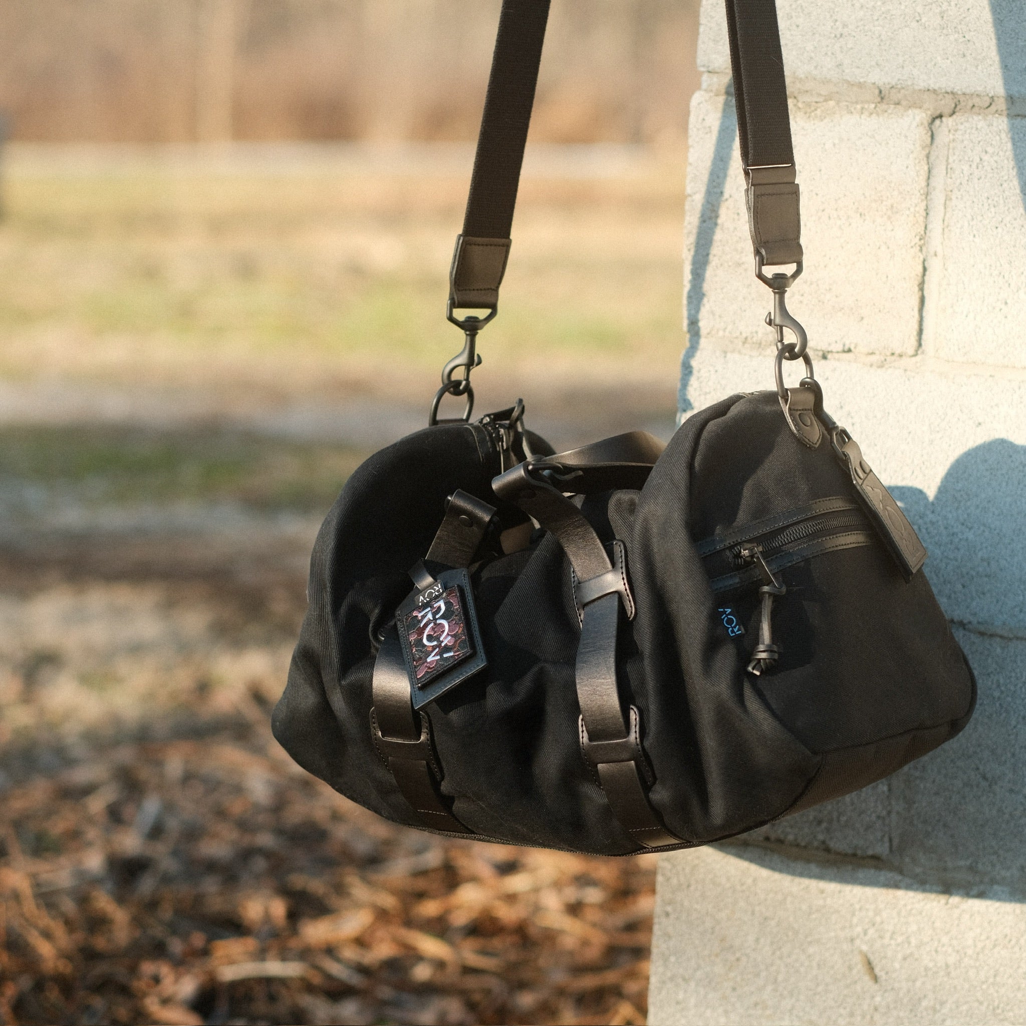 The Duke - Black Rugged Twill